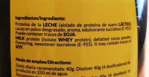 Ingredientes proteína