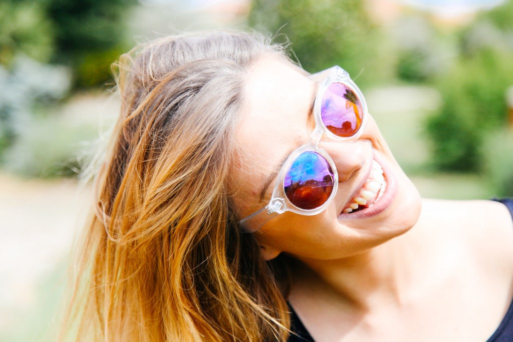 mujer feliz